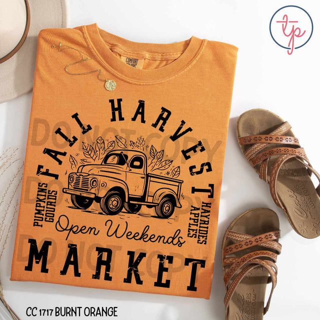 Fall Harvest Market Black or White