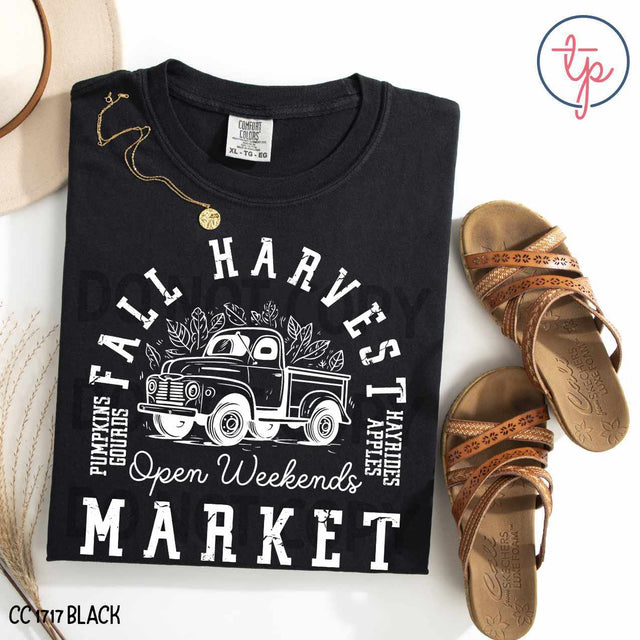 Fall Harvest Market Black or White