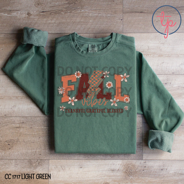 Fall Vibes Thankful Grateful Blessed