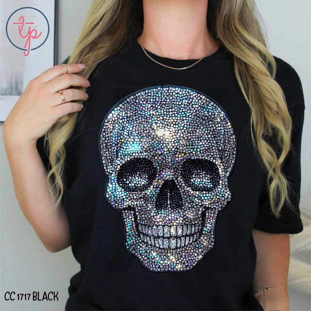Faux Sequin Skull