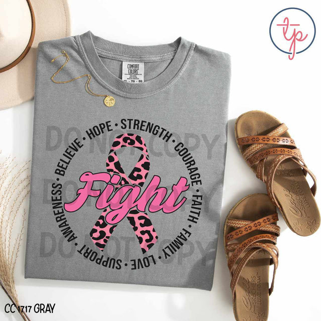 Fight Breast Cancer Leopard Bow
