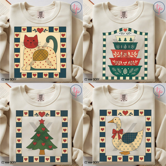 Grandmas Closet MudHoney Baking Spirits Bright Red, White, Bear, Blue Pyrex, Cat, Christmas Pyrex, Christmas Tree, Goose, Gingerbread, Hen, Mustard Baskets, Quilt, Yellow Pyrex