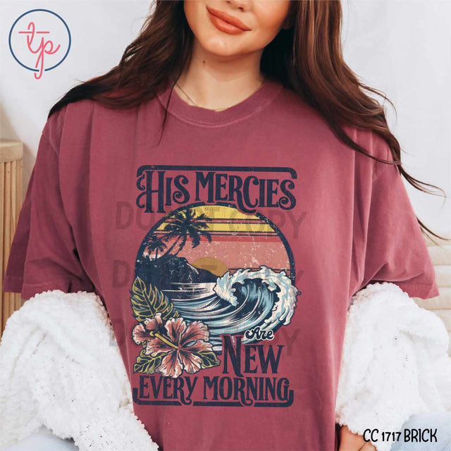 His Mercies Beach Grunge