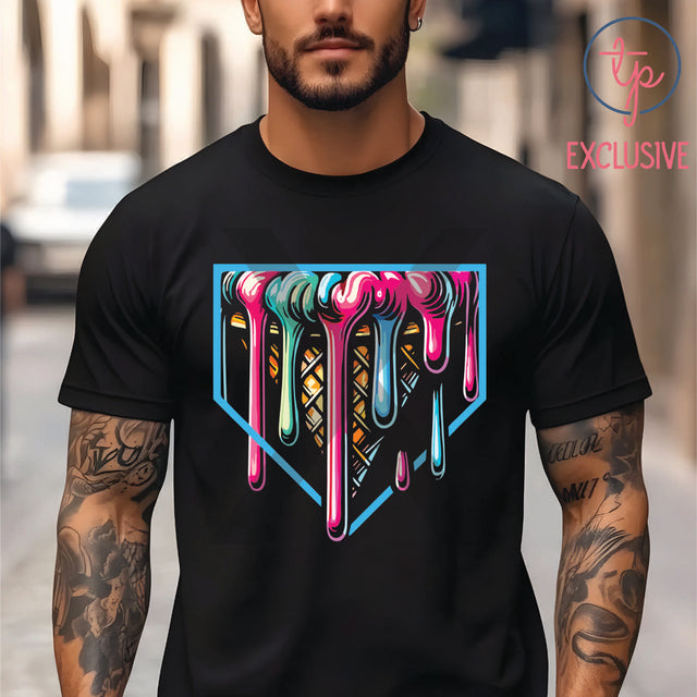 Ice Cream Cone Home Plate Drip