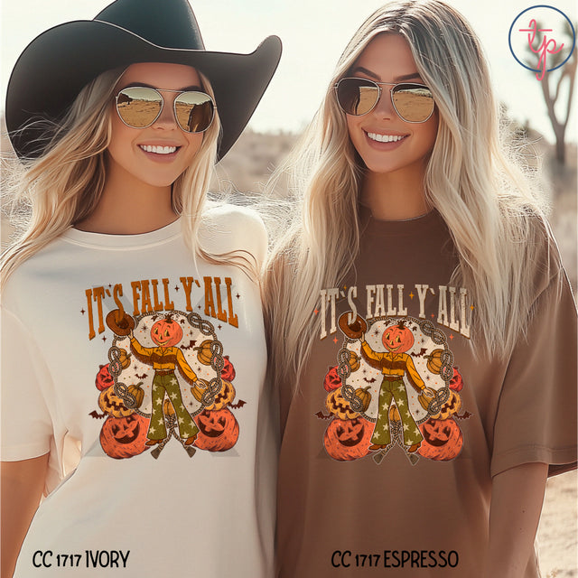 It's Fall Yall Pumpkins Cream or Orange