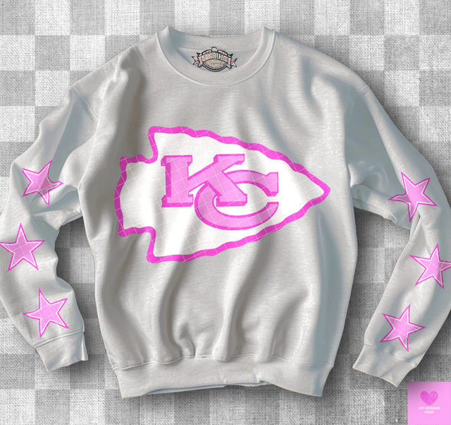 Kansas City Chiefs Pink KPI Front or Sleeve