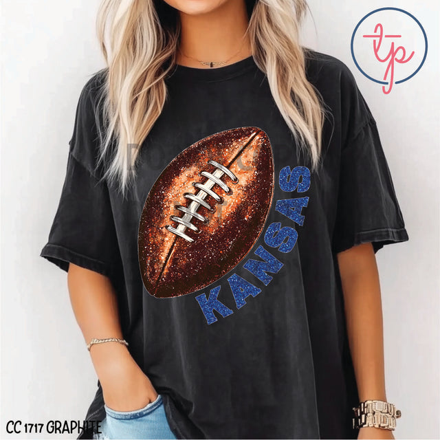 Glitter Football Cincinatti, Clemson, Cleveland, Kansas City, Kansas Jayhawks, Kansas Wildcats