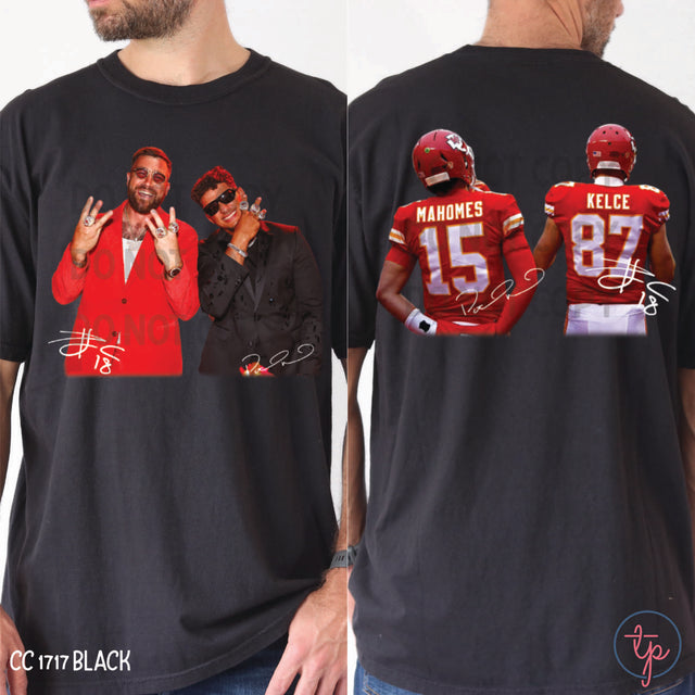 Kelce Mahomes Rings Front or Back