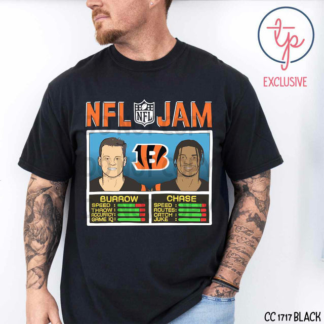 NFL Bengals Jam Burrow Chase
