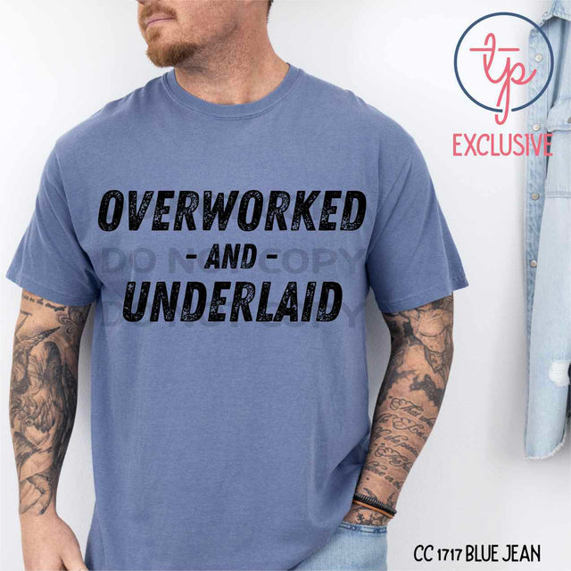 Overworked and Underlaid Black or White