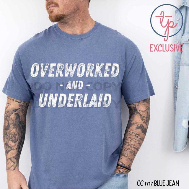 Overworked and Underlaid Black or White