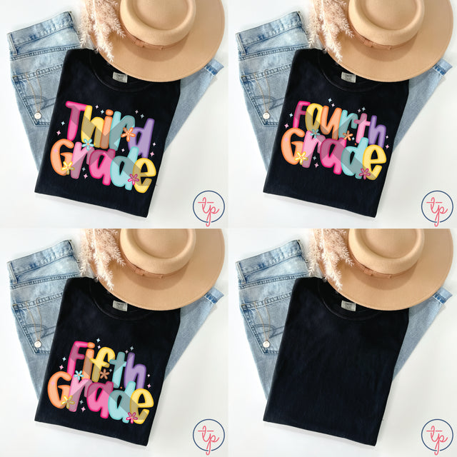 Preppy Pre-K, Kinder, First, Second, Third, Fourth, Fifth