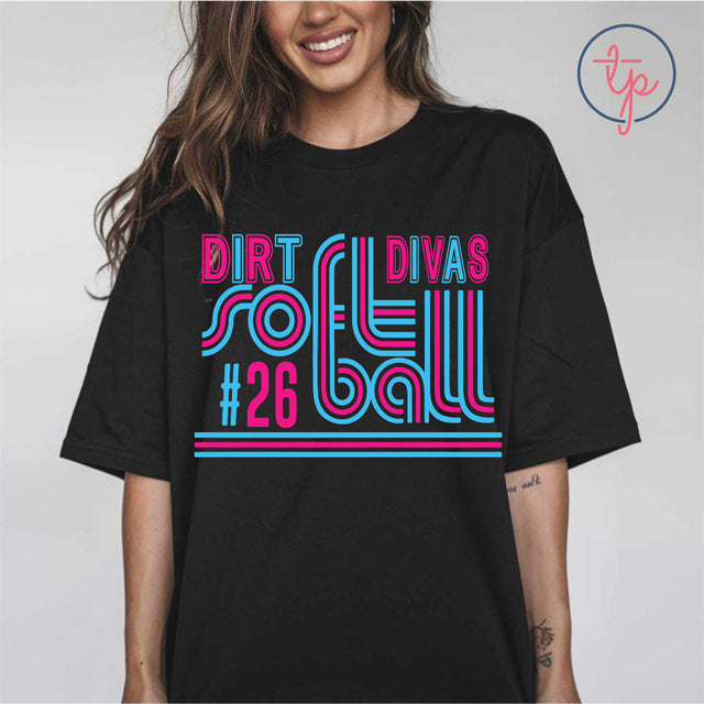 Retro Dirt Divas Softball