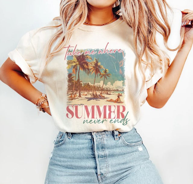 Retro Take Me Where Summer Never Ends