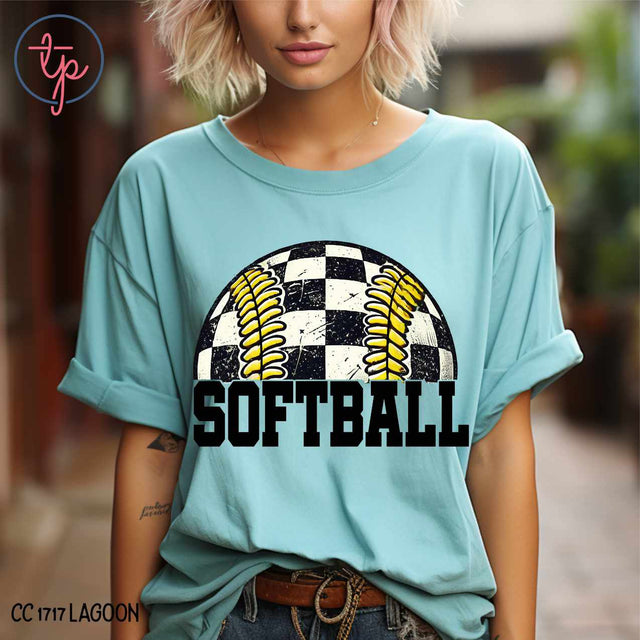 Softball Checkered