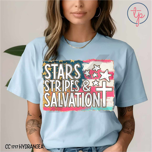 Stars Stripes and Salvation Flag