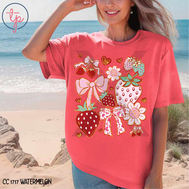 Strawberry Bows Coquette