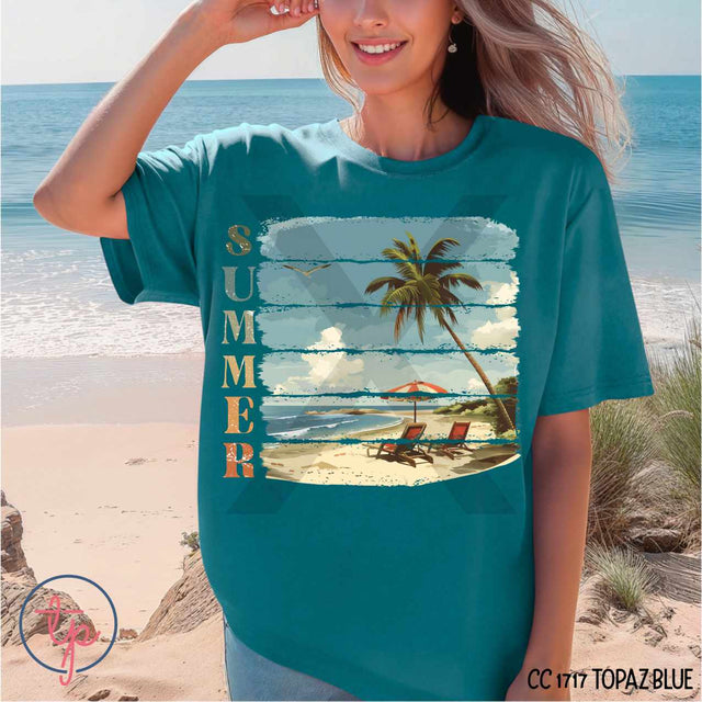 Summer Beach Brushstrokes