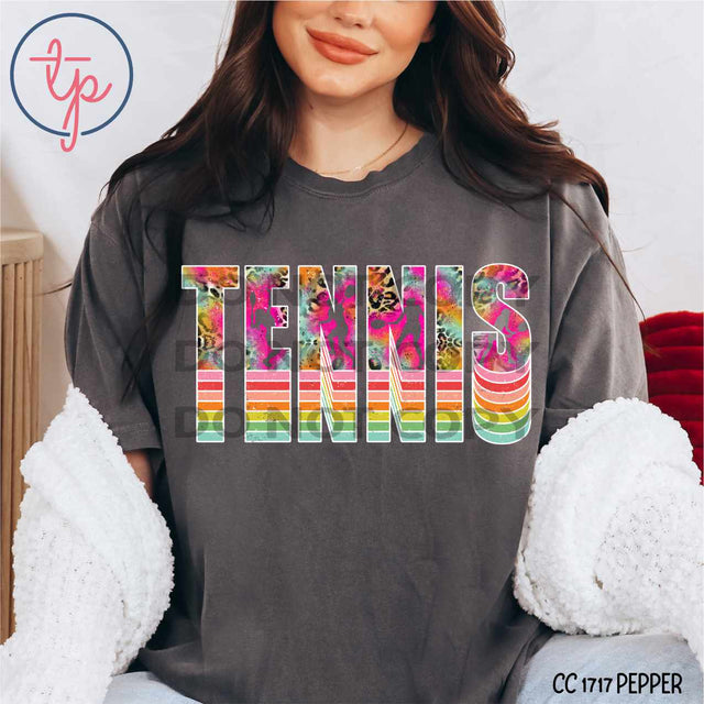 Tennis Retro Layered Colors