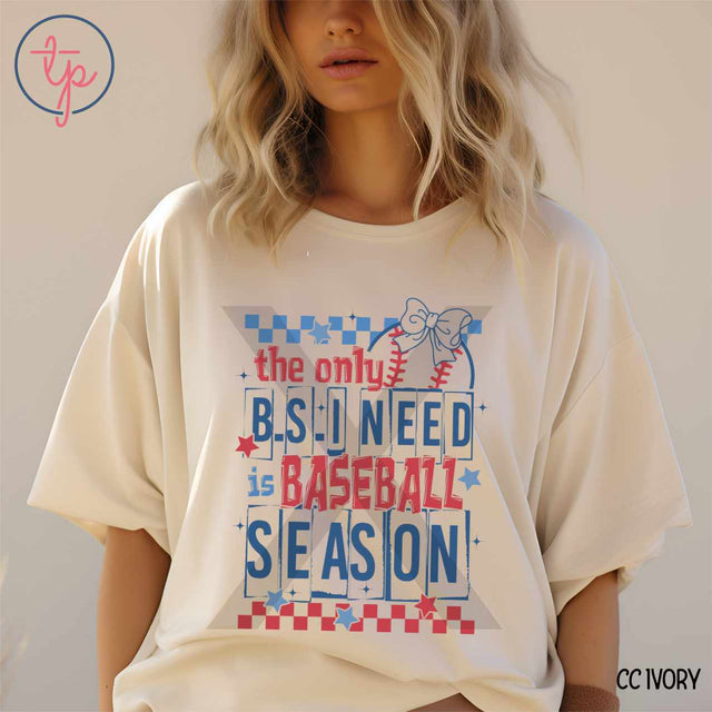 The Only BS I need Baseball RWB