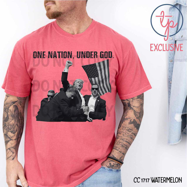 Trump One Nation Under God Grays