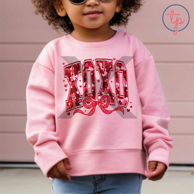 XOXO Red Glitter Coquette