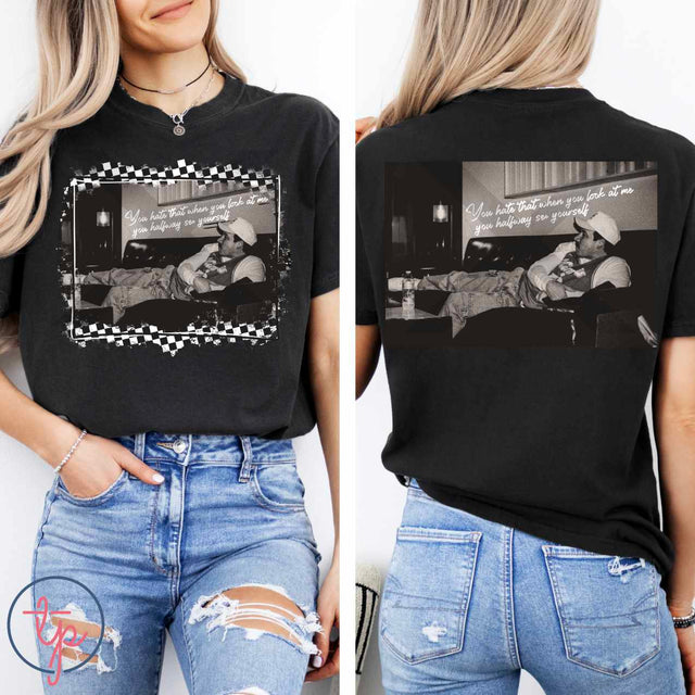 You Hate It Wallen BW, Check, Halftone Knockout, Leopard KPI