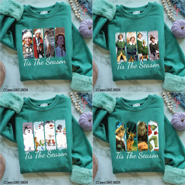 Tis The Season Christmas Vacation, Elf, Frosty, Grinch, Home Alone, Rudolph, Santa Clause