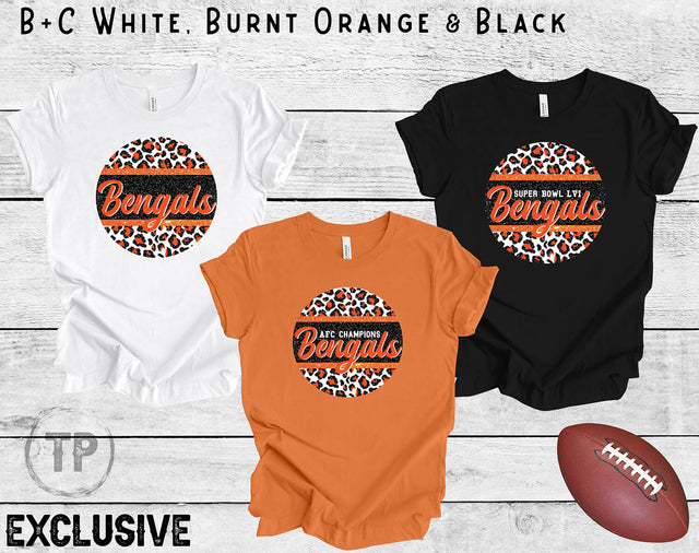 Bengals Glitter Leopard Circle