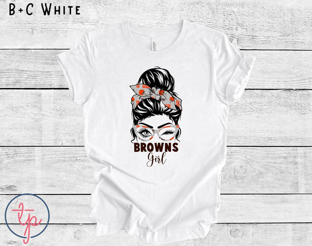 Browns Girl Messy Bun