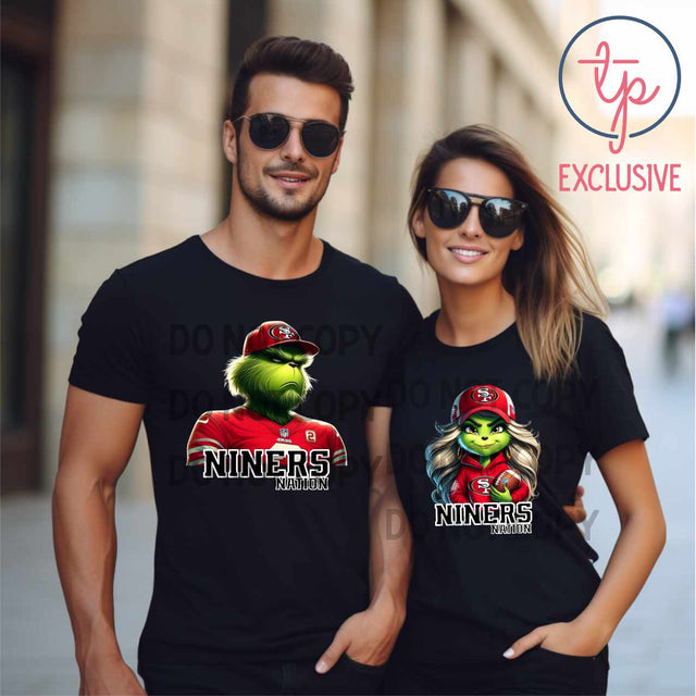 Grinch 49ers Niners Nation Male or Female
