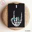 Turquoise Rings Rock Hand Skellie