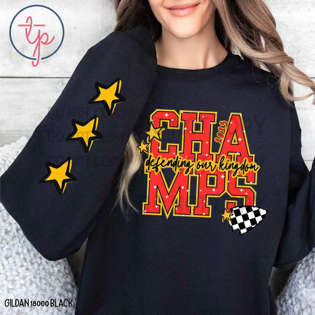 Defending our Kingdom Champs Chiefs 2023 with Sleeve Option