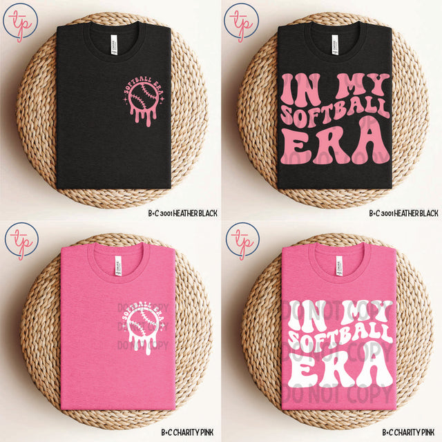 In My Softball Era Pink or White Pocket or Full