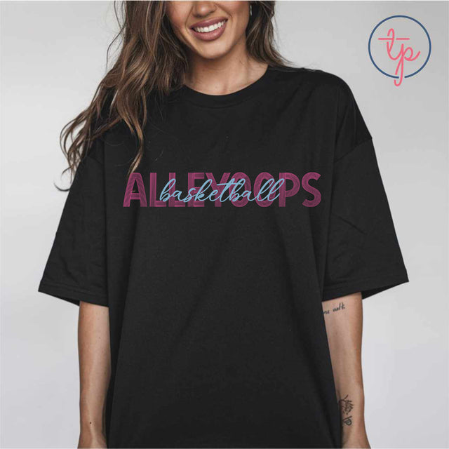 AlleyOops Basketball Retro Lines