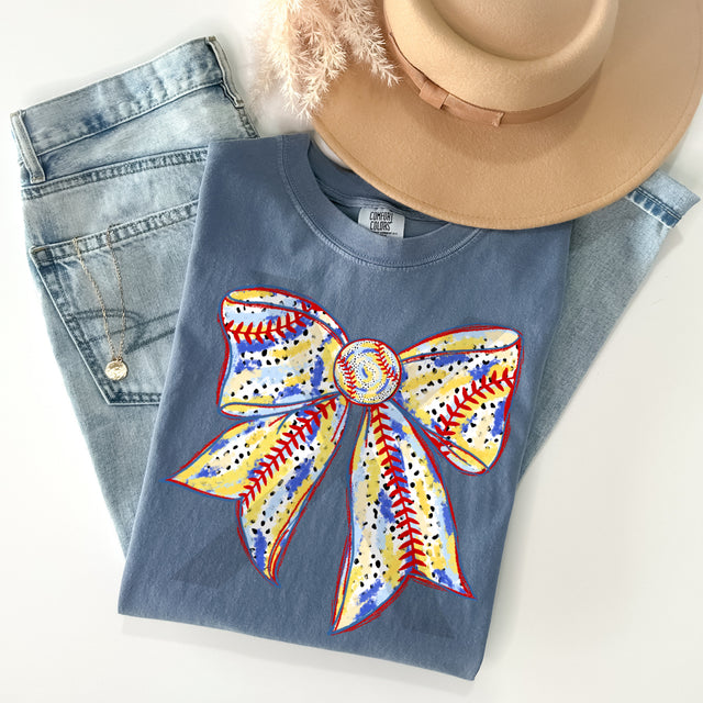 Baseball Bow Splatter