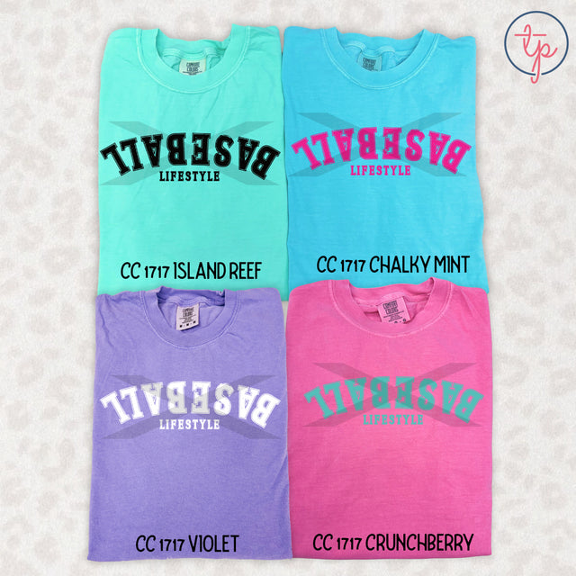 Baseball Lifestyle Black, Blue, Pink or White