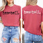 Baseball Typography Black or White