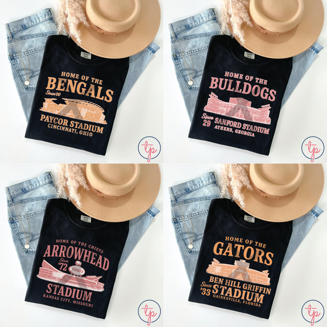 Stadiums Bengals, Bulldogs, Chiefs, Gators, Buckeyes, Razorbacks, Roll Tide, Royals MudHoney