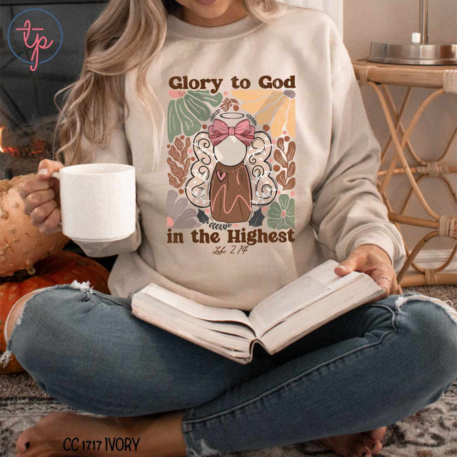 Boho Glory to God Angel