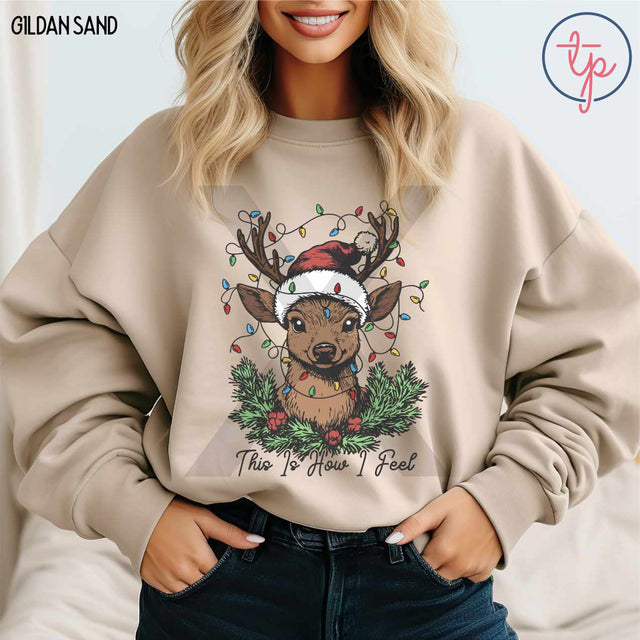 This Is How I Feel Reindeer Lights