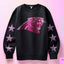 Carolina Panthers Pink Faux Glitter KPI Front or Sleeve