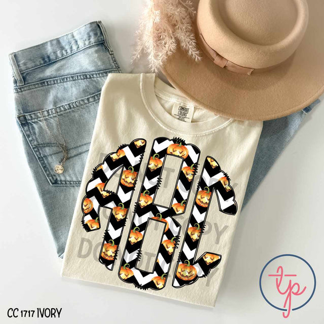 Chevron Halloween Mono