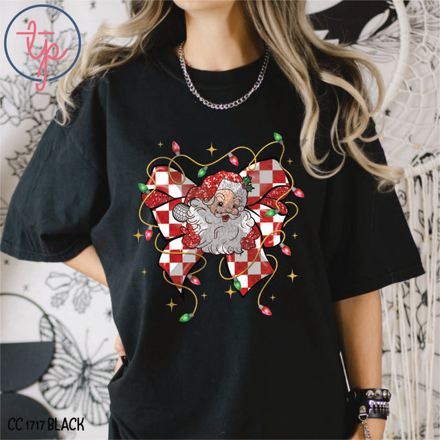 Coquette Santa Bow