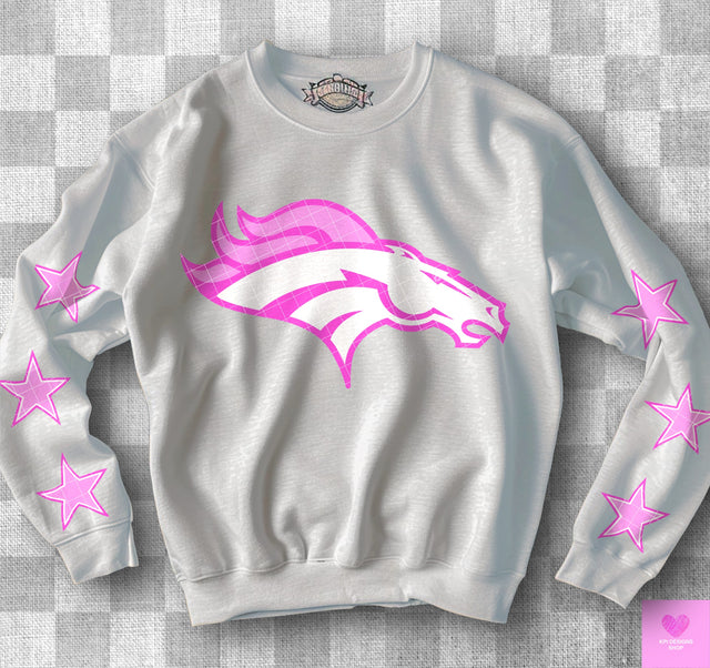 Denver Broncos Pink KPI Front or Sleeve