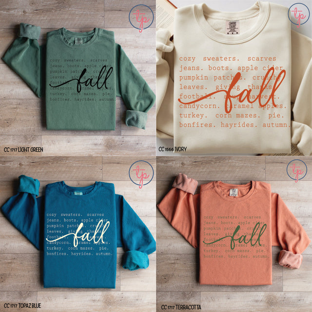 Fall Definition Black, Cream, Green, Orange