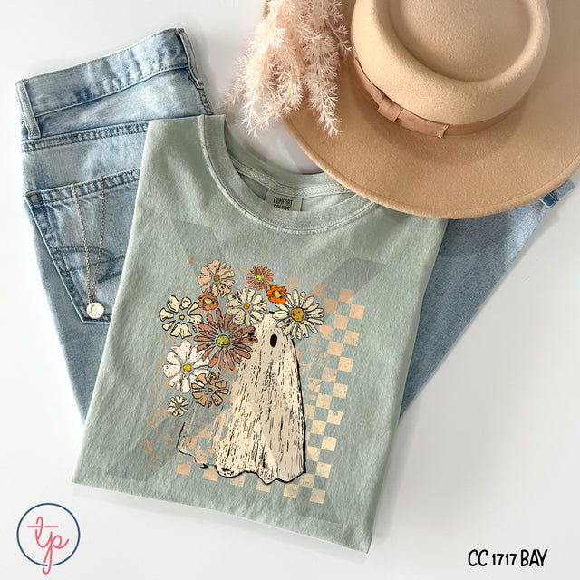 Floral Checkered Fall Ghost