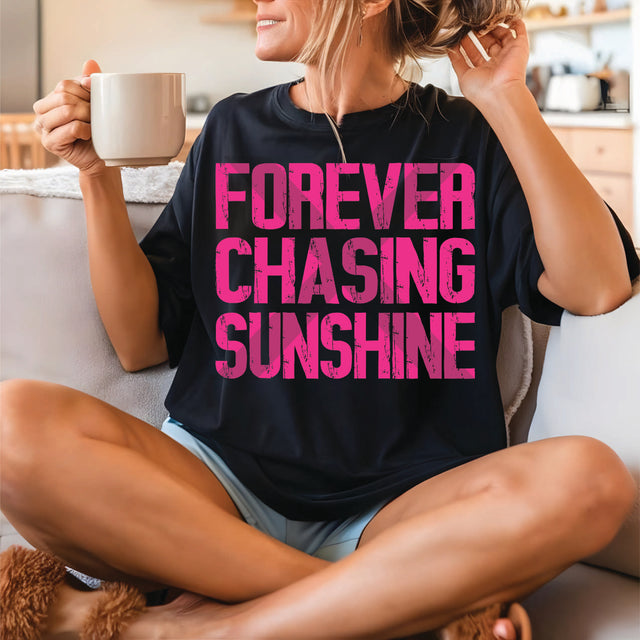 Forever Chasing Sunshine Simple Pink