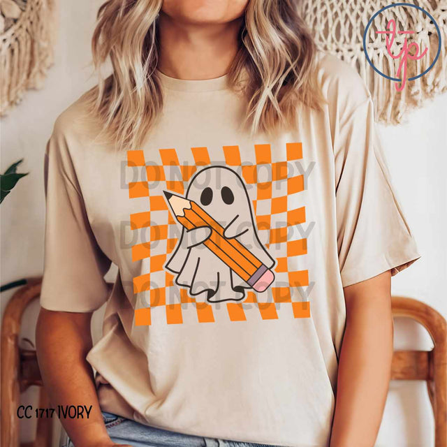 Ghost Teacher Orange Check