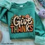 Give Thanks Faux Knit